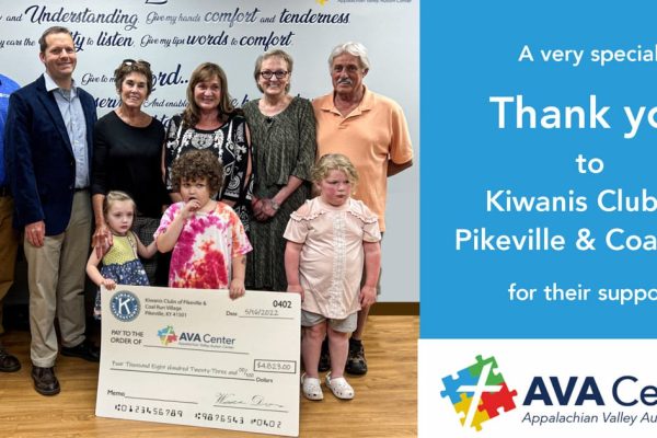 Kiwanis Club of Pikeville and Coal Run Donate to PMC’s AVA Center